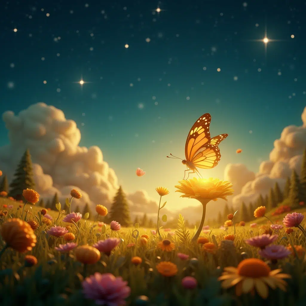 Leptir i Zlatni Cvet