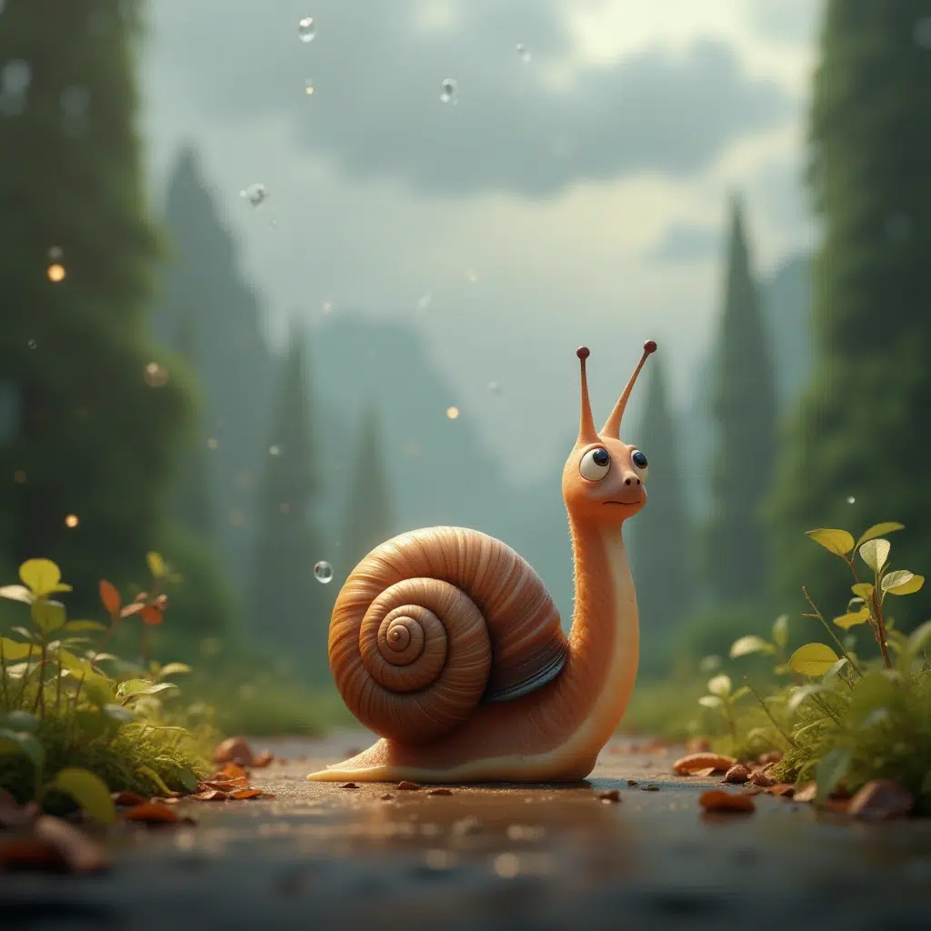 Mali Puž i Kišna Kap